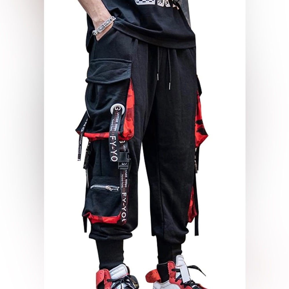 UNISEX  Joggers Pants Streetwear Techwear Hip Hop Cargo Pants XX-L